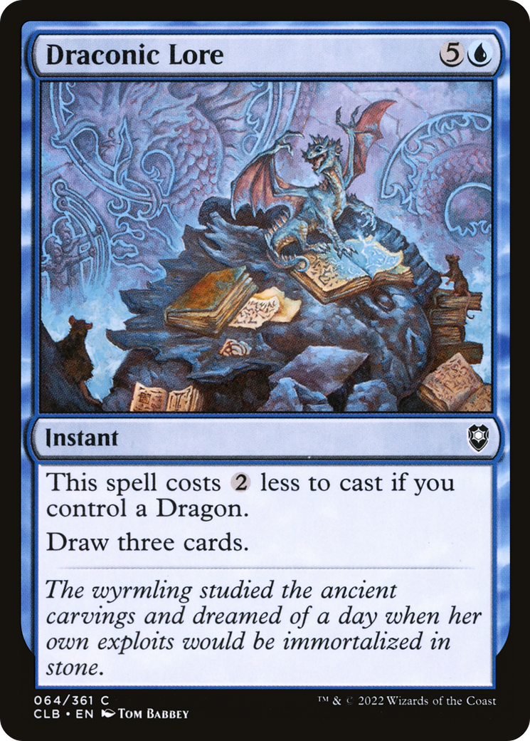 Draconic Lore (64) [Commander Legends: Battle for Baldur's Gate] foil - Deck Out Gaming