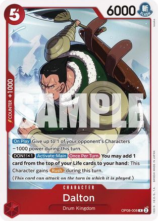 Dalton (OP08-008) [Two Legends] Foil - Deck Out Gaming