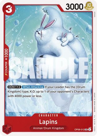 Lapins (OP08-012) [Two Legends] - Deck Out Gaming