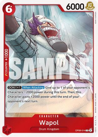 Wapol (OP08-014) [Two Legends] Foil - Deck Out Gaming