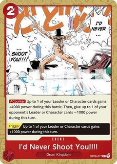 I'd Never Shoot You!!!! (OP08-017) [Two Legends] - Deck Out Gaming