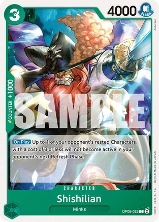 Shishilian (OP08-025) [Two Legends] - Deck Out Gaming