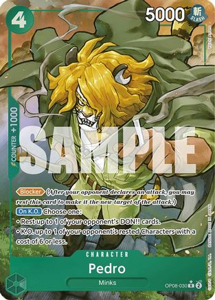 Pedro (Parallel) (OP08-030) [Two Legends] Foil - Deck Out Gaming