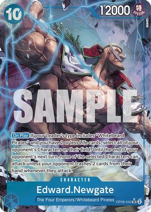 Edward.Newgate (Parallel) (OP08-043) [Two Legends] Foil - Deck Out Gaming