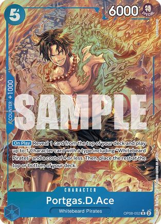 Portgas.D.Ace (Parallel) (OP08-052) [Two Legends] Foil - Deck Out Gaming