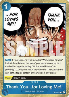 Thank You...for Loving Me!! (OP08-053) [Two Legends] Foil - Deck Out Gaming