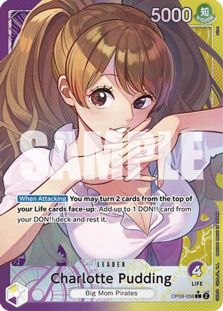 Charlotte Pudding (058) (Parallel) (OP08-058) [Two Legends] Foil - Deck Out Gaming