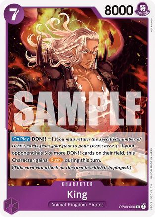 King (060) (OP08-060) [Two Legends] Foil - Deck Out Gaming
