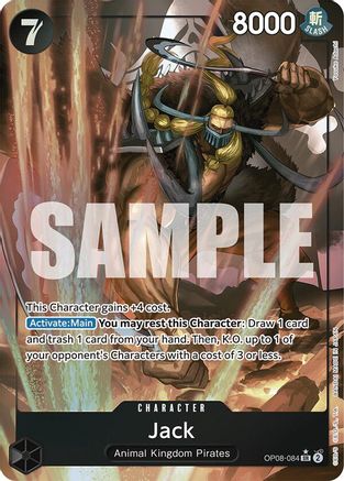 Jack (Parallel) (OP08-084) [Two Legends] Foil - Deck Out Gaming