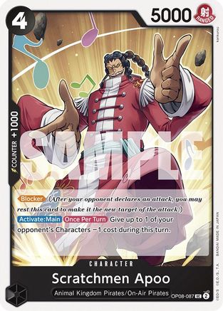Scratchmen Apoo (OP08-087) [Two Legends] - Deck Out Gaming
