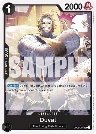 Duval (OP08-088) [Two Legends] - Deck Out Gaming