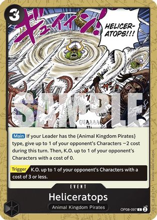 Heliceratops (OP08-097) [Two Legends] - Deck Out Gaming