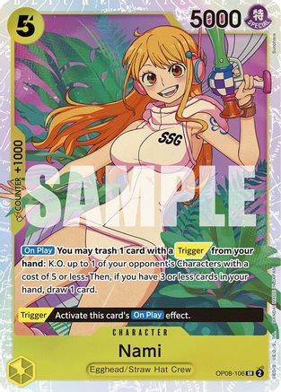 Nami (OP08-106) [Two Legends] Foil - Deck Out Gaming