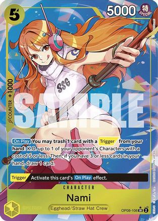 Nami (Parallel) (OP08-106) [Two Legends] Foil - Deck Out Gaming