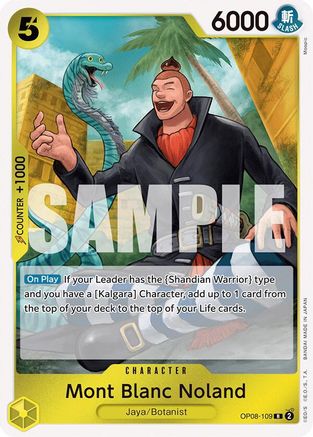 Mont Blanc Noland (OP08-109) [Two Legends] Foil - Deck Out Gaming