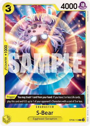 S-Bear (OP08-113) [Two Legends] - Deck Out Gaming