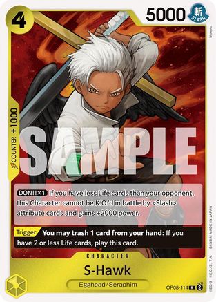 S-Hawk (OP08-114) [Two Legends] Foil - Deck Out Gaming