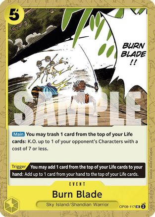 Burn Blade (OP08-117) [Two Legends] - Deck Out Gaming