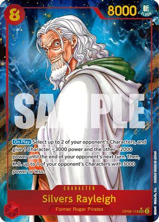 Silvers Rayleigh (Parallel) (OP08-118) [Two Legends] Foil - Deck Out Gaming
