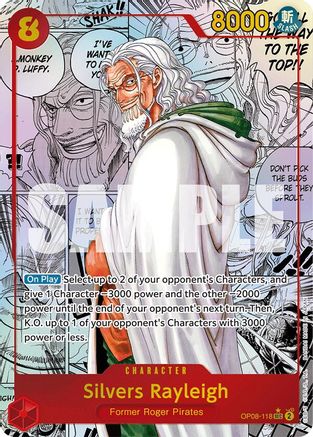 Silvers Rayleigh (Parallel) (Manga) (OP08-118) [Two Legends] Foil - Deck Out Gaming