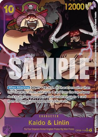 Kaido & Linlin (Parallel) (OP08-119) [Two Legends] Foil - Deck Out Gaming