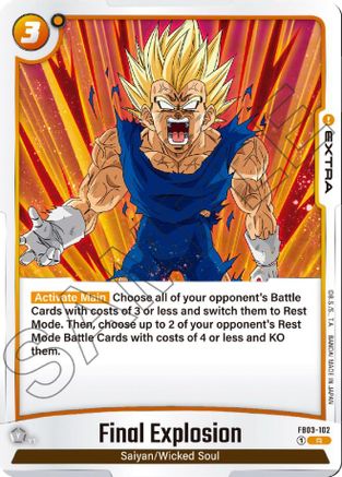 Final Explosion (FB03-102) [Raging Roar] Foil - Deck Out Gaming