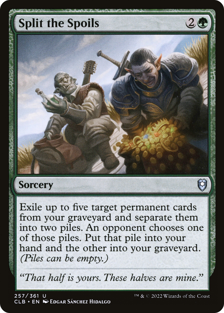 Split the Spoils (257) [Commander Legends: Battle for Baldur's Gate] foil - Deck Out Gaming