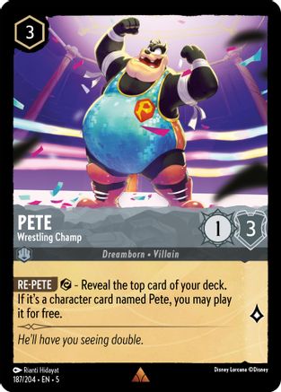 Pete - Wrestling Champ (187/204) [Shimmering Skies] - Deck Out Gaming