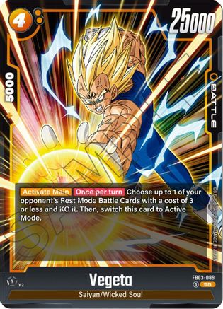 Vegeta - FB03-089 (FB03-089) [Raging Roar] Foil - Deck Out Gaming