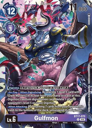 Gulfmon (BT17-070) [Secret Crisis] Foil - Deck Out Gaming