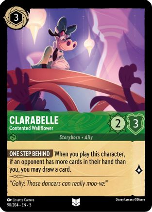 Clarabelle - Contented Wallflower (90/204) [Shimmering Skies] - Deck Out Gaming