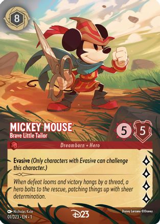 Mickey Mouse - Brave Little Tailor (Extended Art) (1) [D23 Promos] Holofoil-1