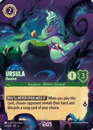 Ursula - Deceiver (3) [D23 Promos] Holofoil