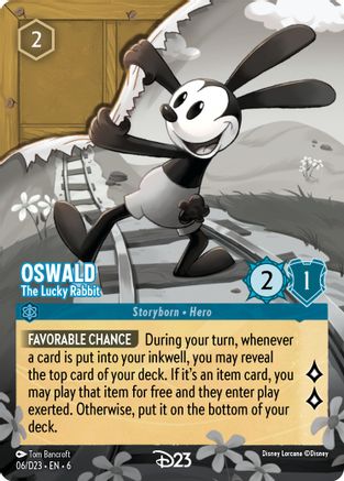 Oswald - The Lucky Rabbit (6) [D23 Promos] Holofoil-1