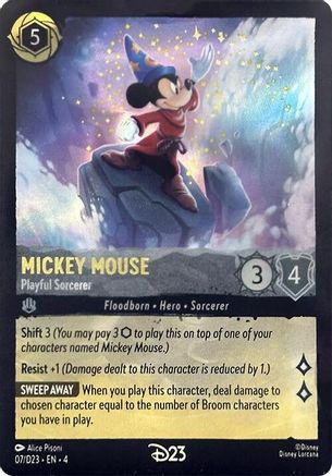 Mickey Mouse - Playful Sorcerer (7) [D23 Promos] Holofoil