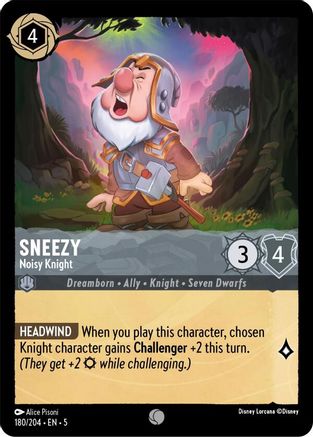 Sneezy - Noisy Knight (180/204) [Shimmering Skies] - Deck Out Gaming