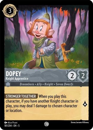 Dopey - Knight Apprentice (181/204) [Shimmering Skies] - Deck Out Gaming