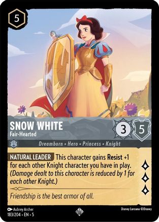 Snow White - Fair-Hearted (183/204) [Shimmering Skies] - Deck Out Gaming