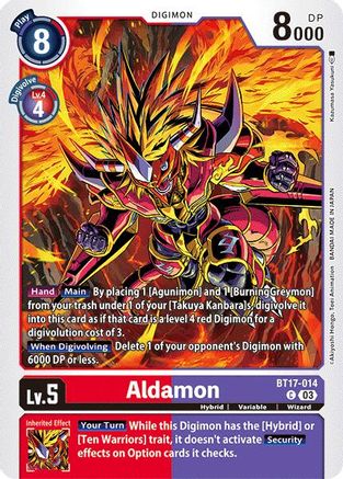 Aldamon (BT17-014) [Secret Crisis] - Deck Out Gaming