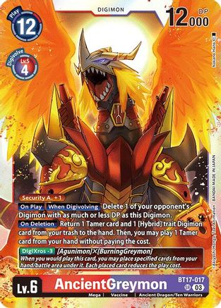 AncientGreymon (BT17-017) [Secret Crisis] Foil - Deck Out Gaming