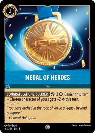 Medal of Heroes (165/204) [Shimmering Skies] Cold Foil - Deck Out Gaming