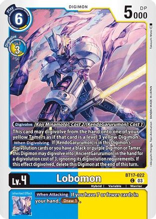 Lobomon (BT17-022) [Secret Crisis] - Deck Out Gaming