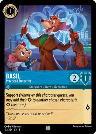 Basil - Practiced Detective (153/204) [Shimmering Skies] - Deck Out Gaming