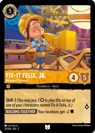 Fix-It Felix, Jr. - Niceland Steward (12/204) [Shimmering Skies] - Deck Out Gaming