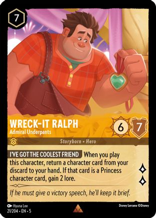 Wreck-It Ralph - Admiral Underpants (21/204) [Shimmering Skies] - Deck Out Gaming