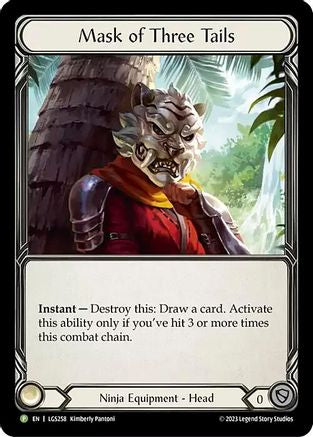 Mask of Three Tails - LGS258 (LGS258) [Flesh and Blood: Promo Cards] Cold Foil - Deck Out Gaming
