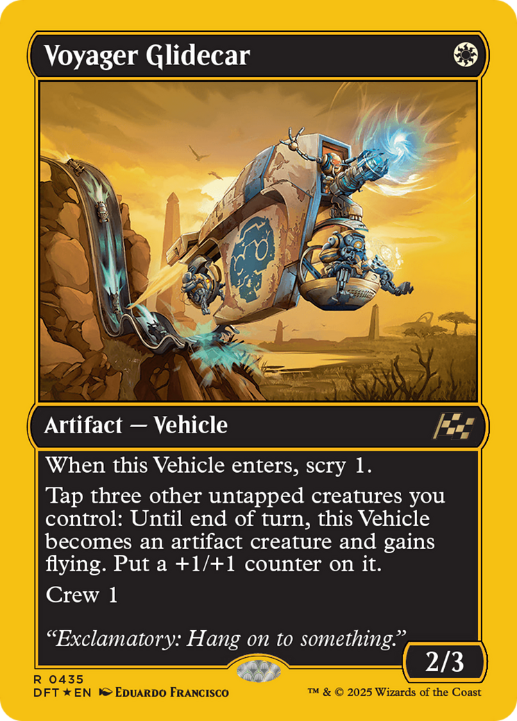 Voyager Glidecar (First-Place Foil) (435) [Aetherdrift] foil - Deck Out Gaming