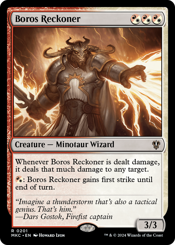 Boros Reckoner (201) [Murders at Karlov Manor Commander] - Deck Out Gaming