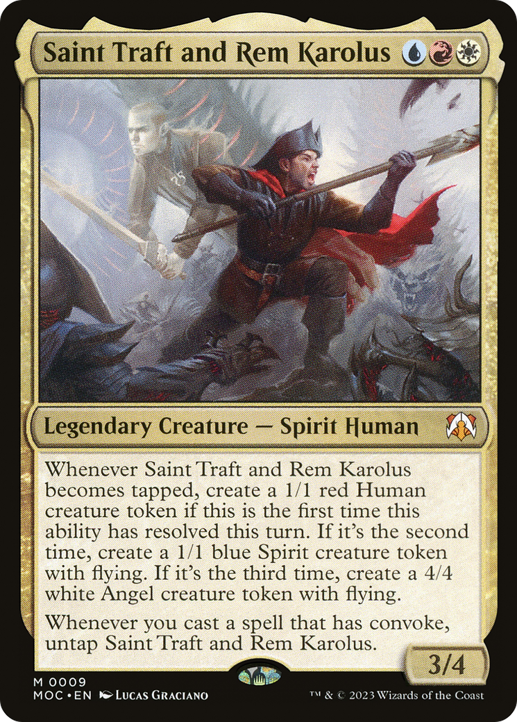 Saint Traft and Rem Karolus (9) [March of the Machine Commander] - Deck Out Gaming