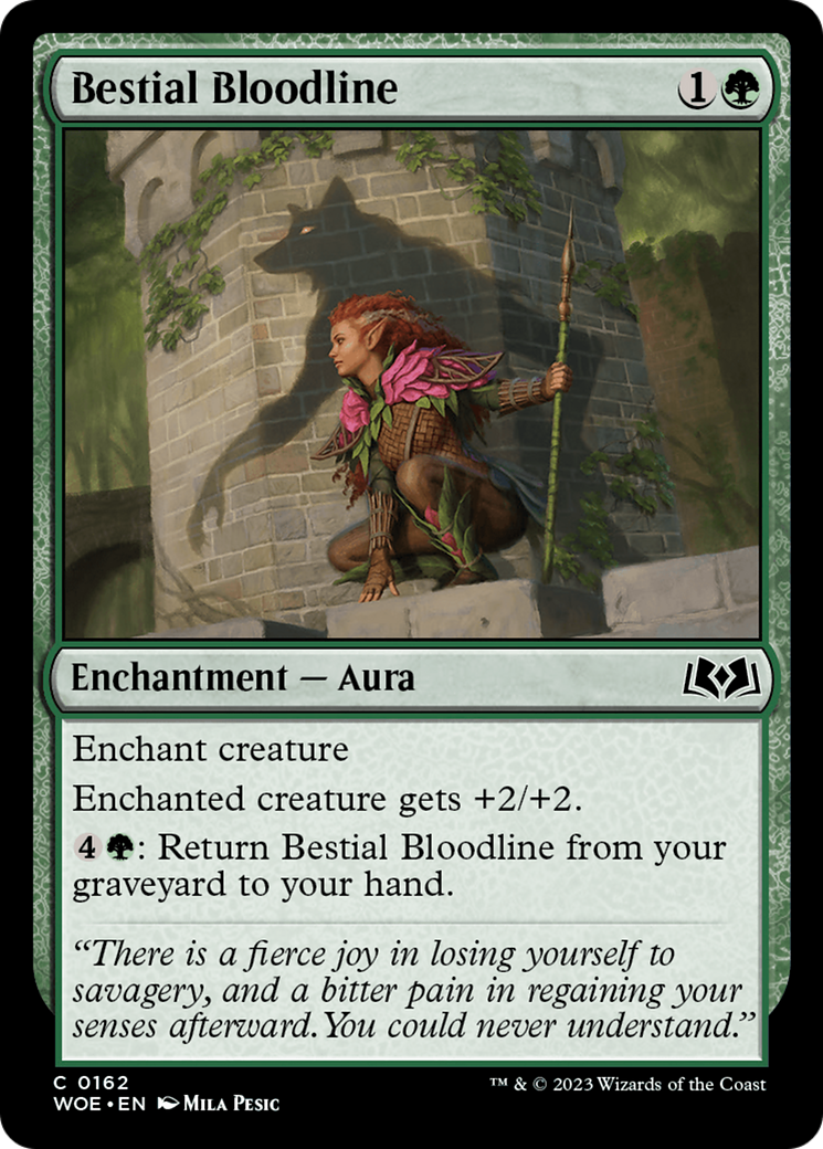 Bestial Bloodline (162) [Wilds of Eldraine] foil - Deck Out Gaming